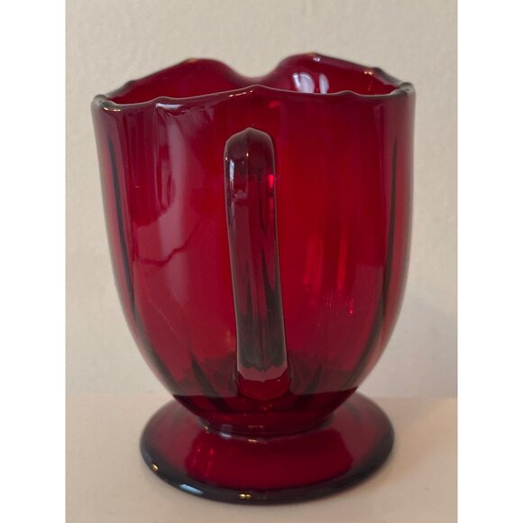 Creamer Handle Glass Ruby Red 3.5 x 4.5 in Replacement Vintage - Picture 7 of 11